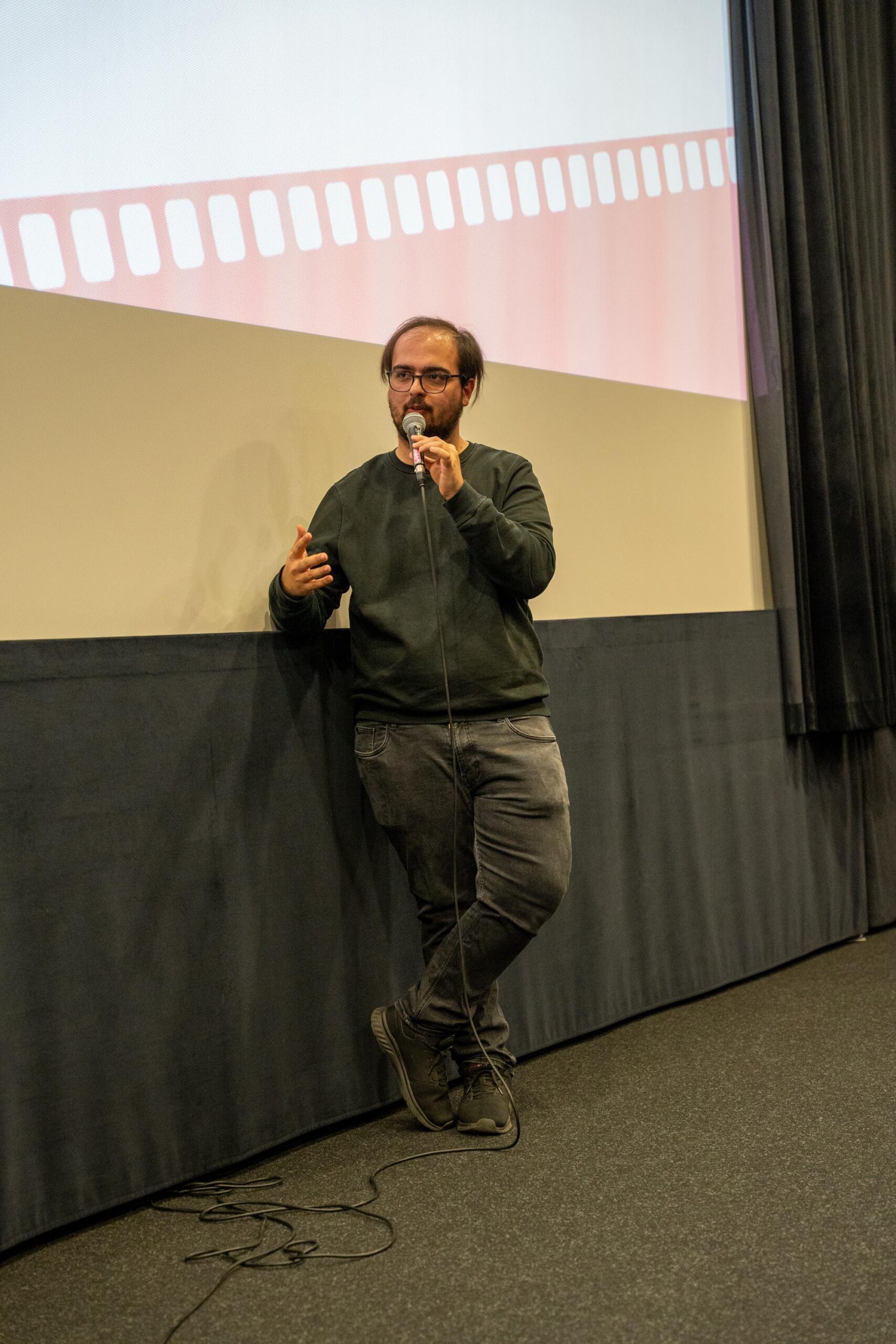 Özenc Dinler bei der NextGen Filmmakers Premiere im Programmkino Wels im Medien Kultur Haus Wels