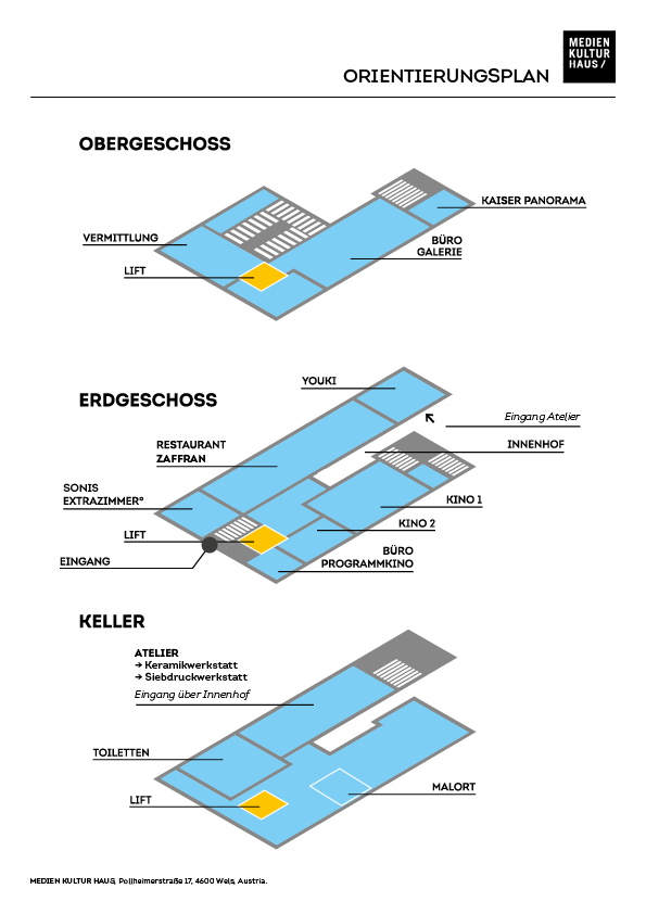 Stockwerksplan Medien Kultur Haus